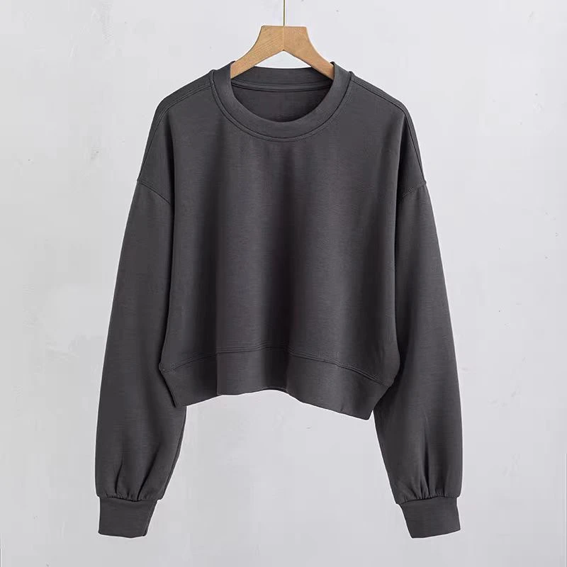 LL105 女士短款宽松瑜伽运动上衣