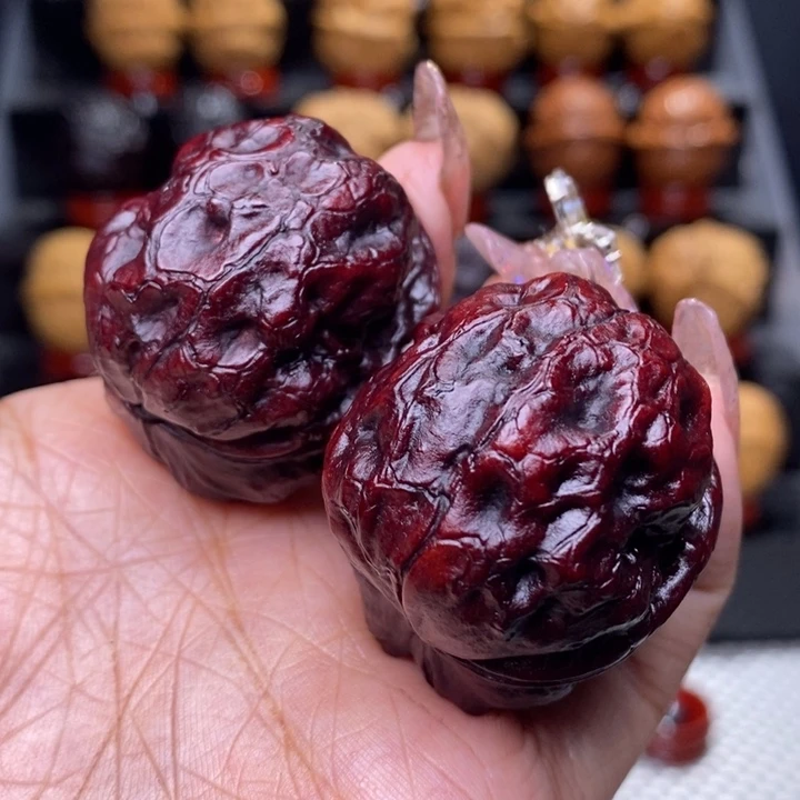 文玩核桃把件龍**祥金蟾疙瘩包4号