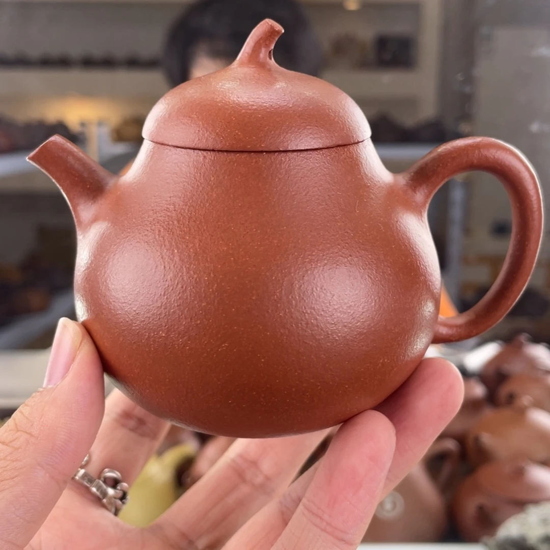 茶壶紫砂180cc红降坡茶壶