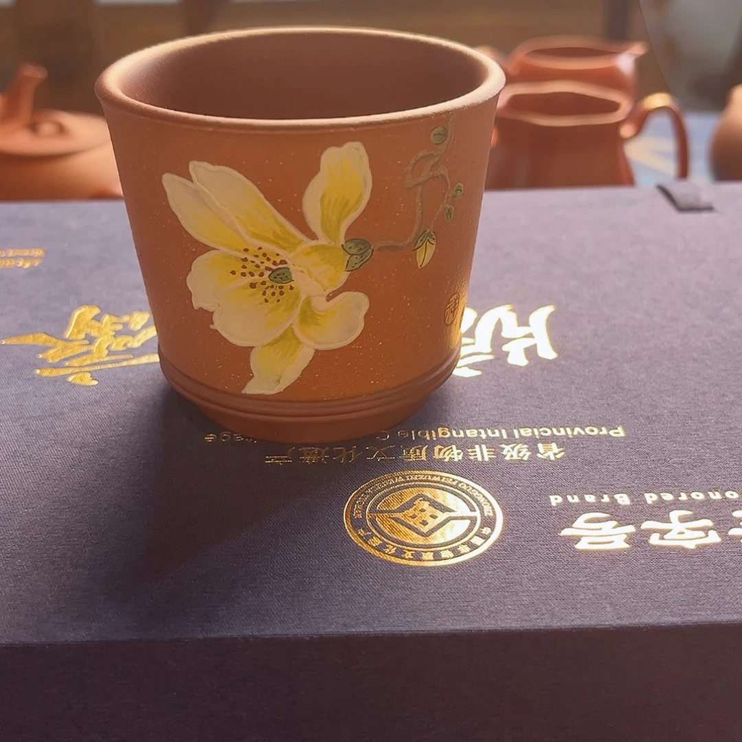 茶壶紫砂主人杯蝶恋花