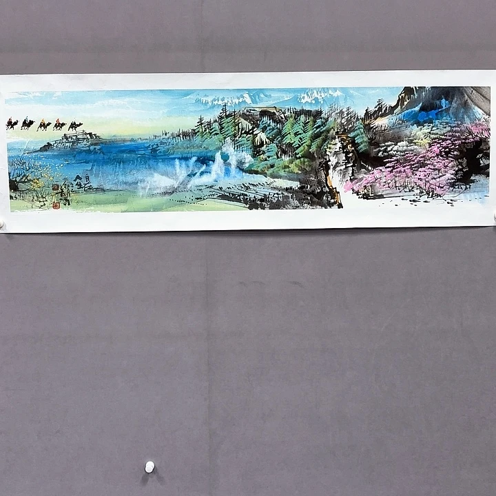 国画亲笔手绘放心去藏