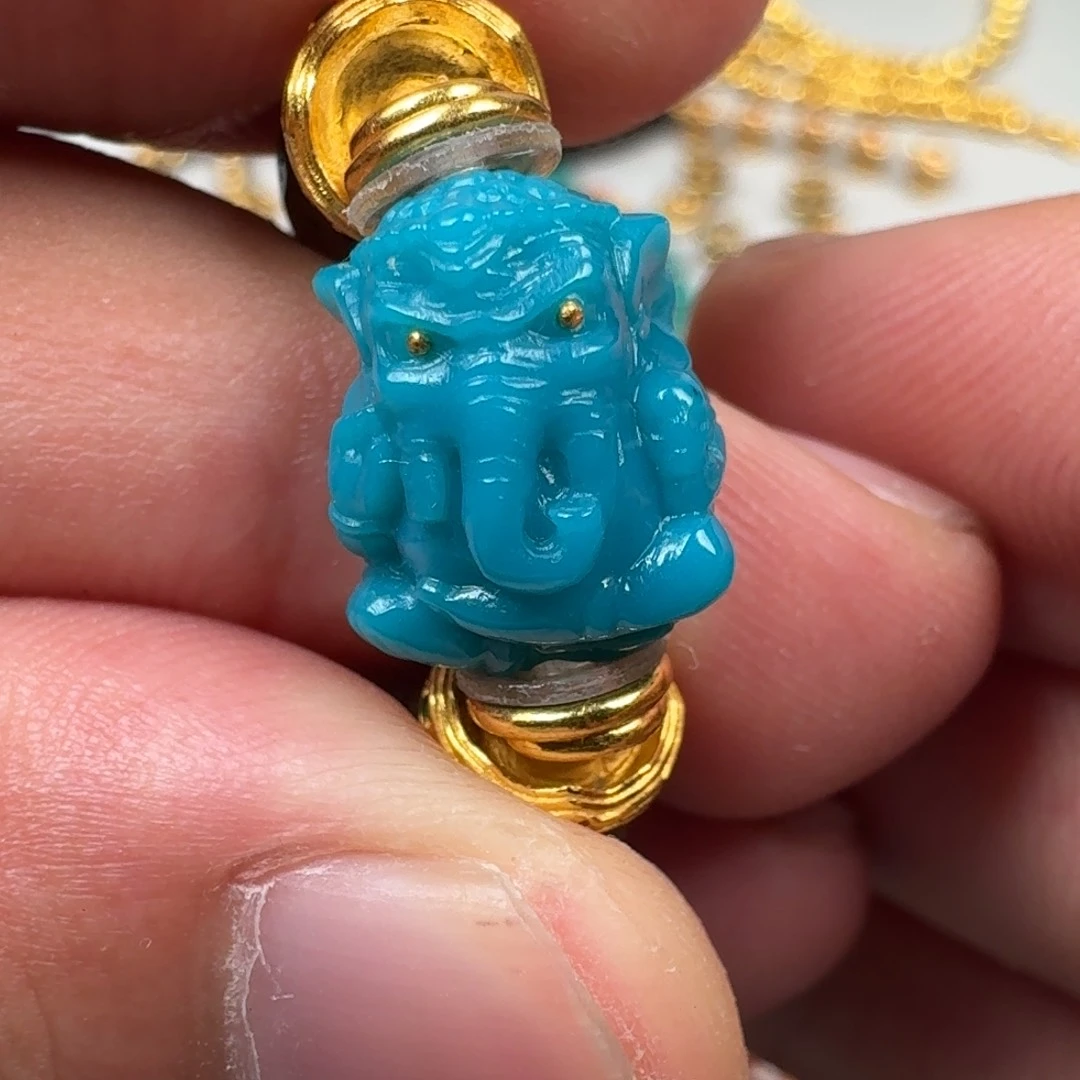 绿松石未镶嵌吊坠(不含链)文玩人必备