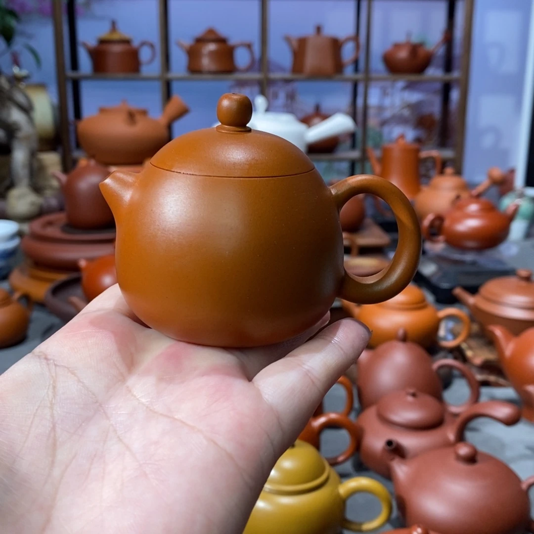 紫砂茶壶陈伟庆鸡蛋黄龙蛋90cc