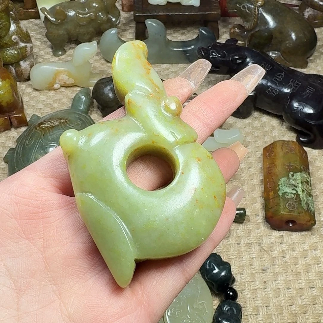 白玉菩提吊坠挂件