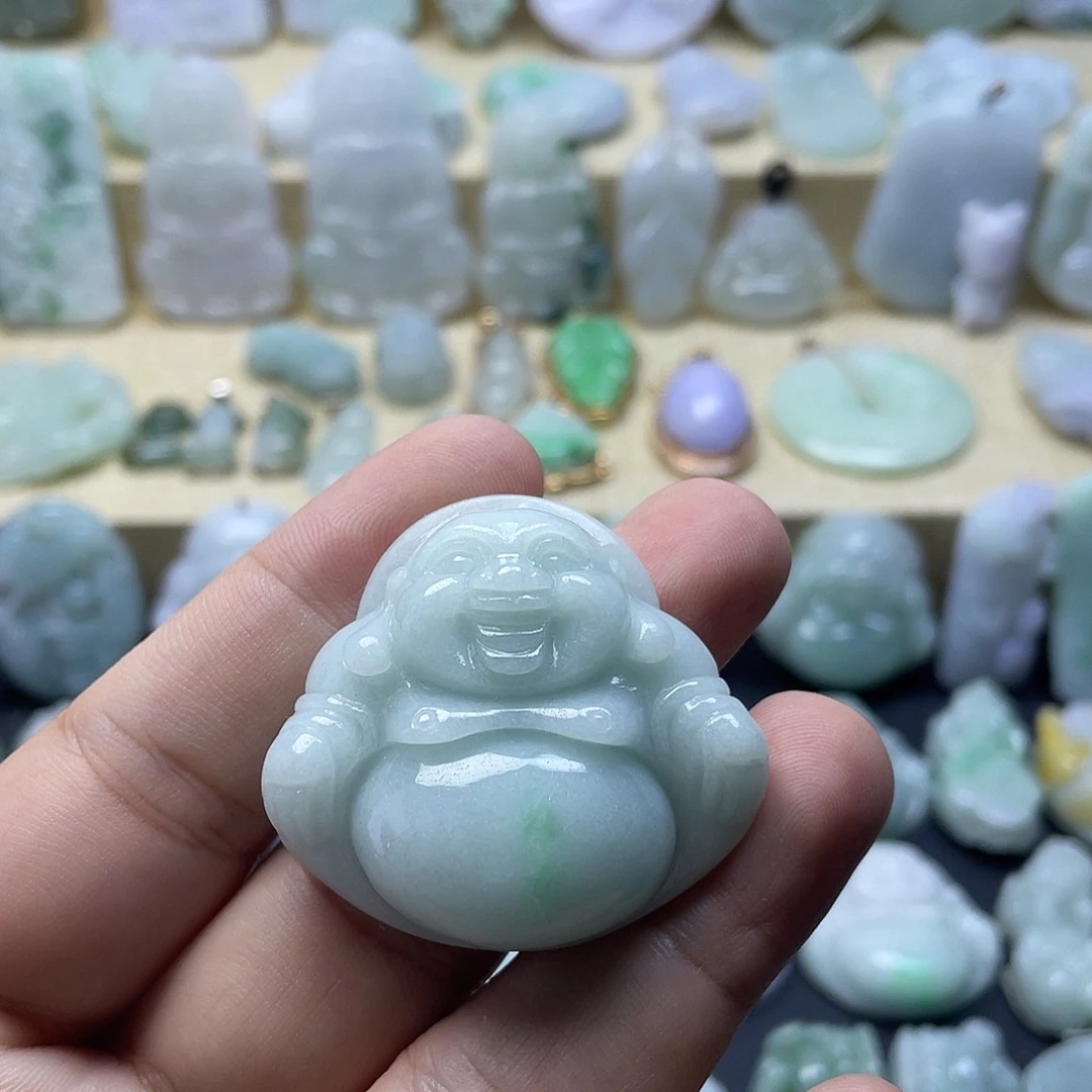 翡翠未镶嵌颈饰纯天然翡翠
