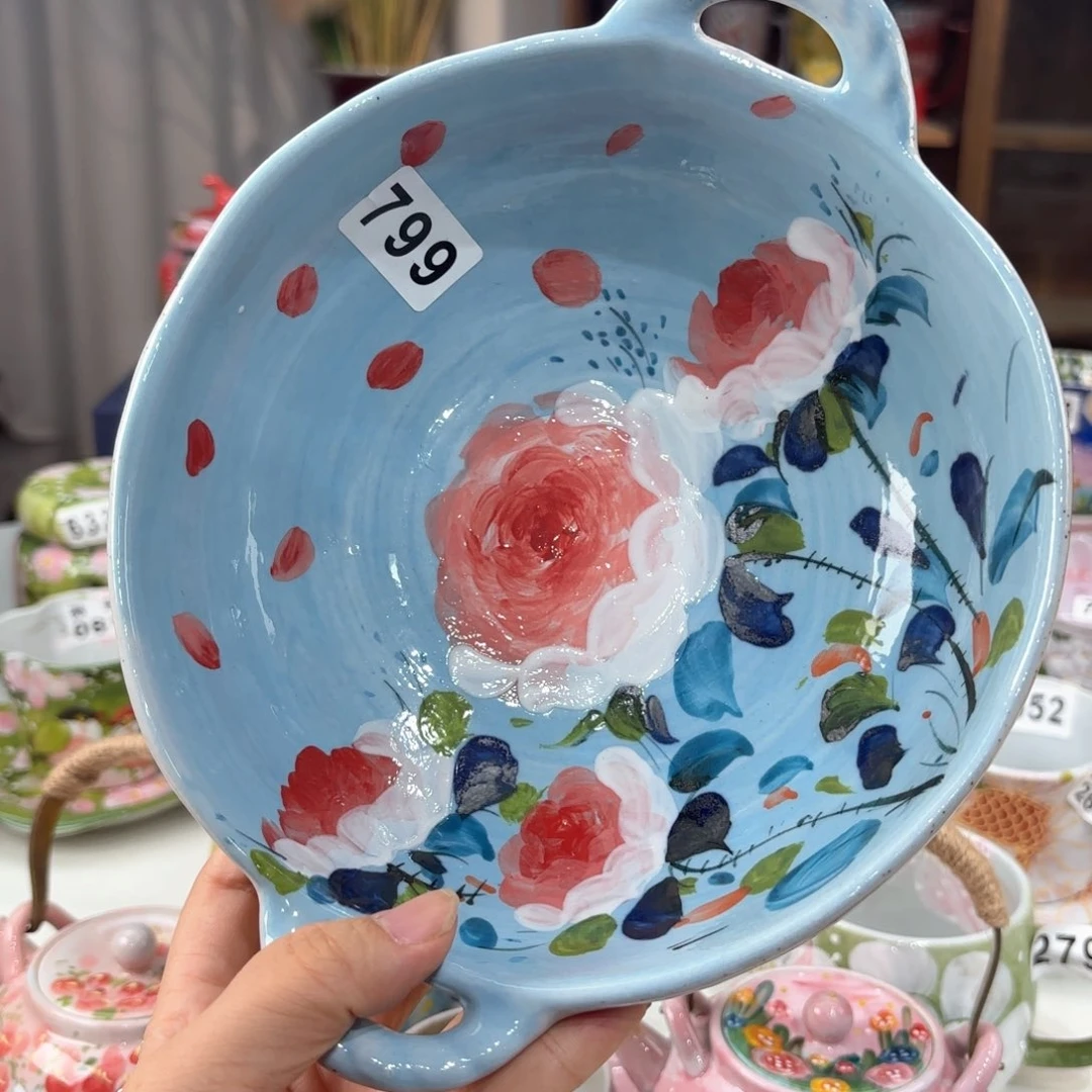 景德镇手绘高温釉下彩陶瓷茶具