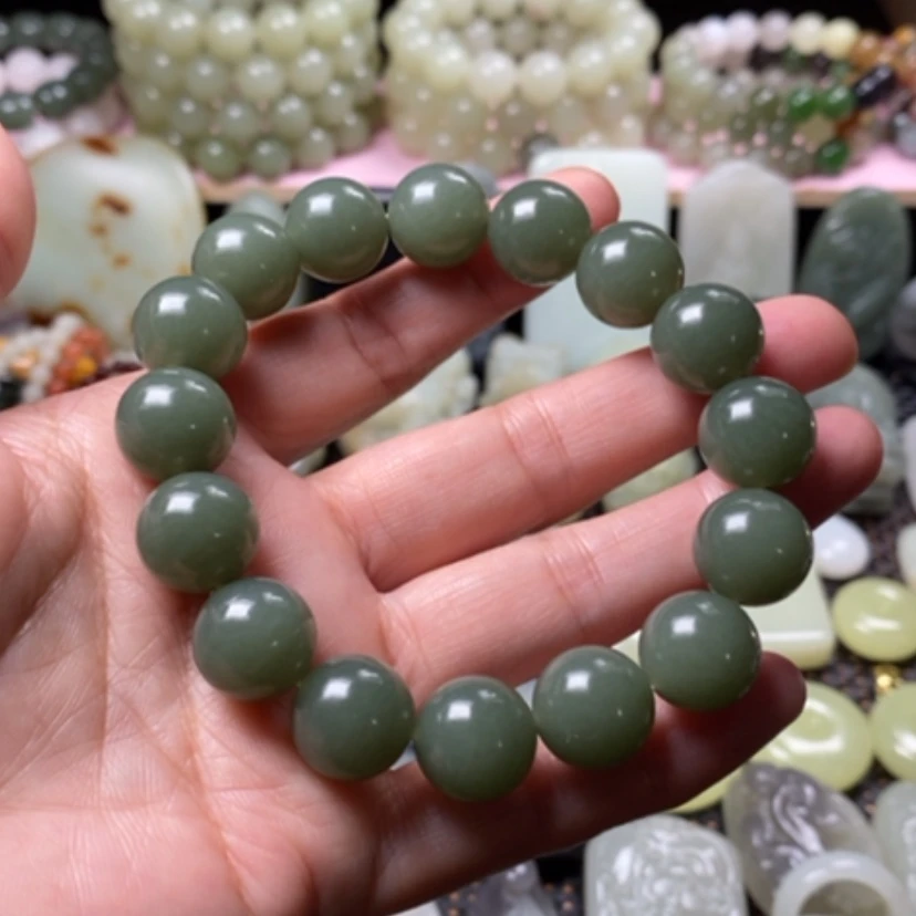 【闪购商品】未镶嵌手链和田玉（糖玉）
