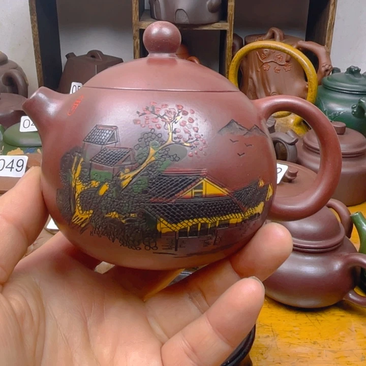 紫砂茶壶紫砂壶微松盖