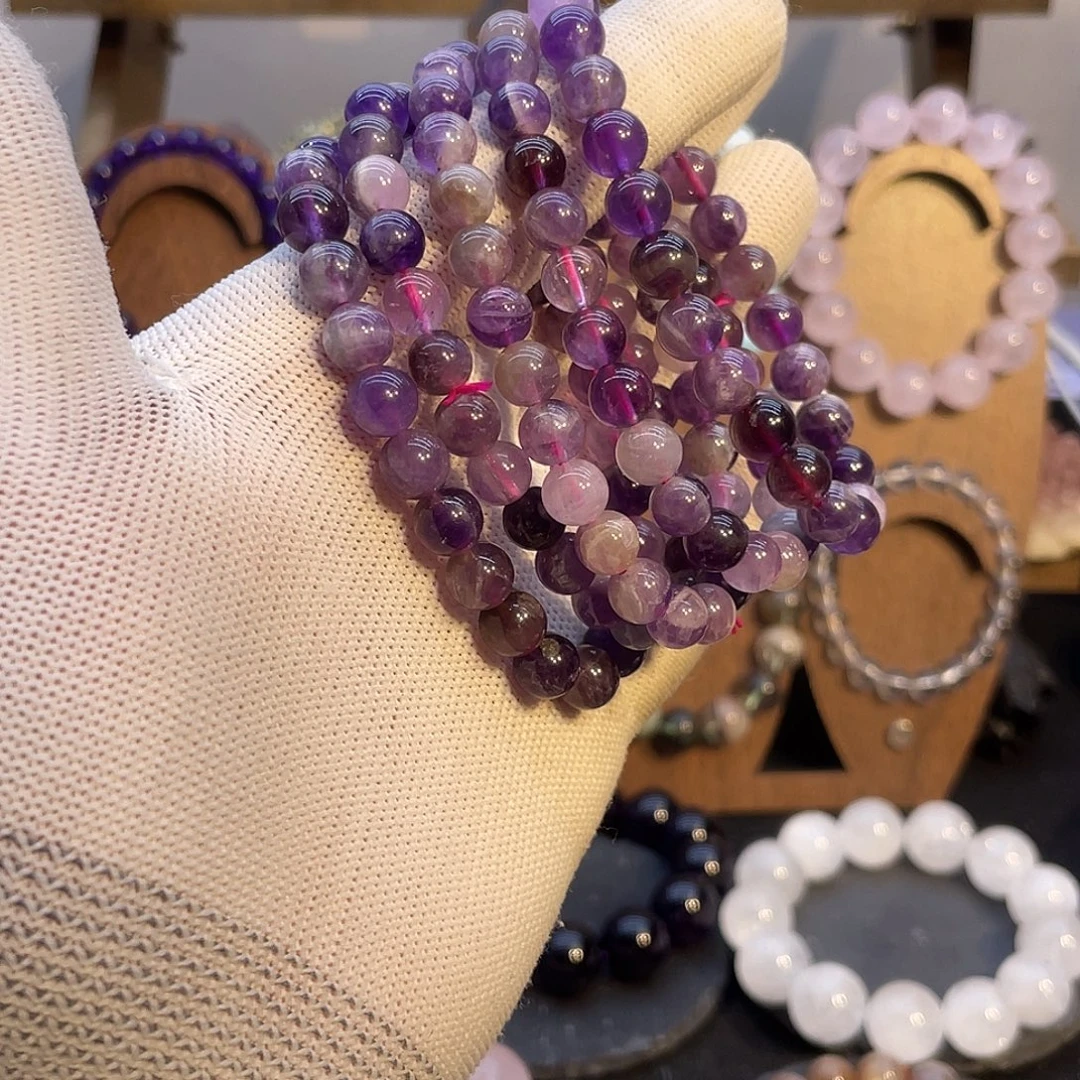 手链未镶嵌水晶纯天然紫水