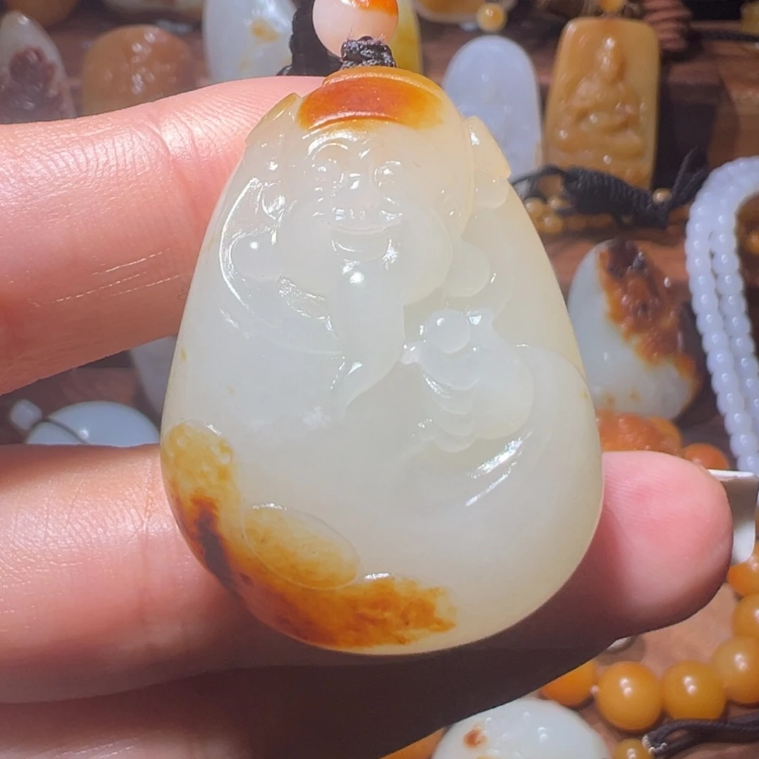 悟***道和田玉未镶嵌颈饰