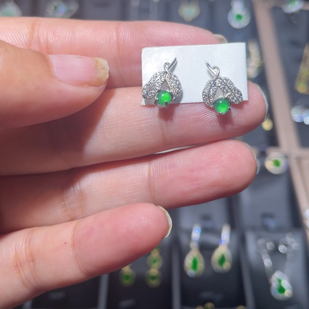 翡翠银S925镶嵌颈饰