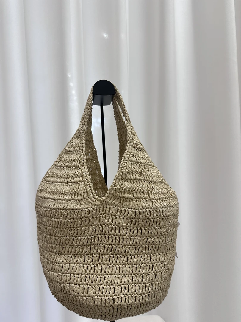 C01-C150序号田园风手提草编托特包耐脏简约风编织敞口