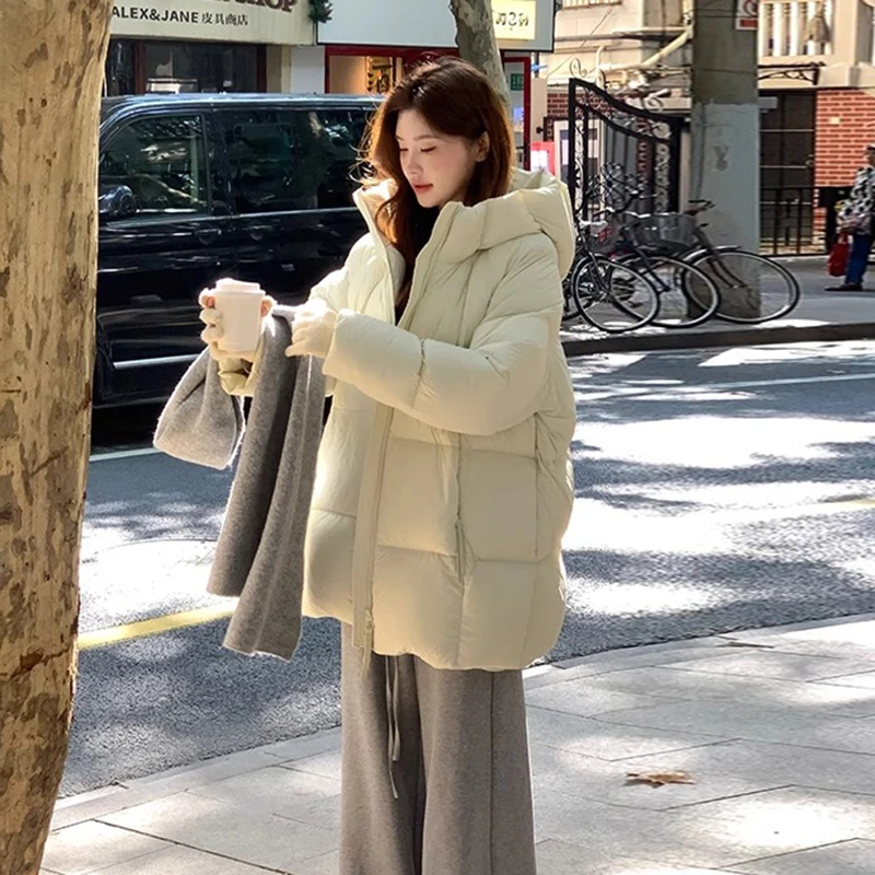 云朵泡芙羽绒服女冬季2025新款中长款超轻小个子超好看今年流行爆