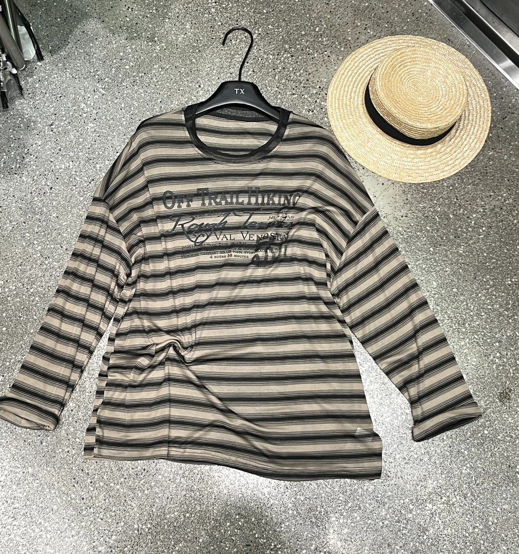 米多多 TX#1799#气质复古条纹上衣