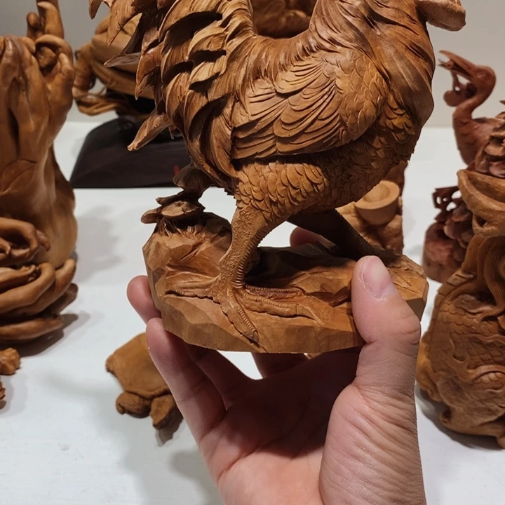 b***g檀香木老山檀香《大吉大利》桌面摆件