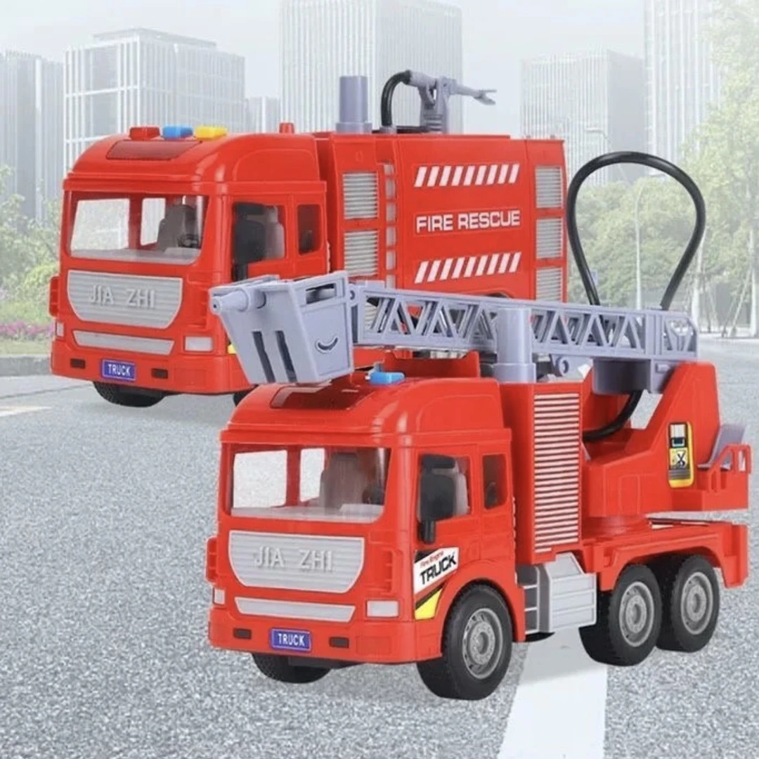 大号消防车能喷水多功能早教益智故事玩具惯性车儿童节礼物