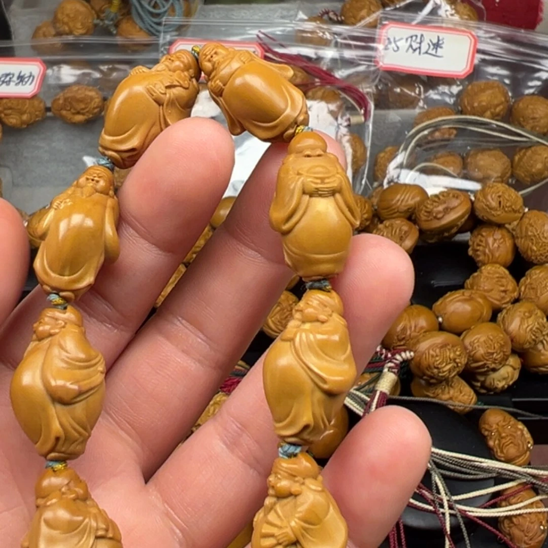 家***贯手串/手链橄榄核财神