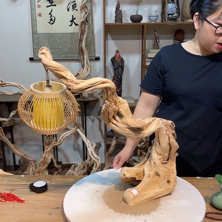 香榧木杜鹃根根艺摆件