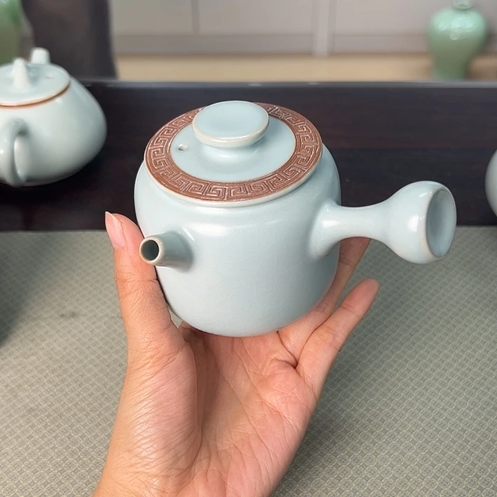 龙泉云间青瓷小米茶器