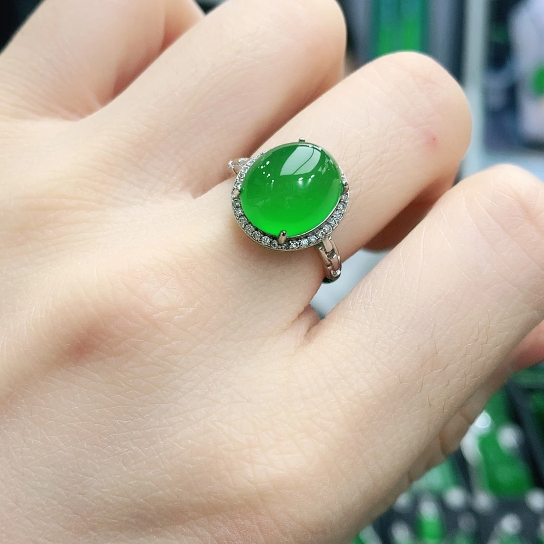 银S925镶嵌戒指玛瑙/玉髓