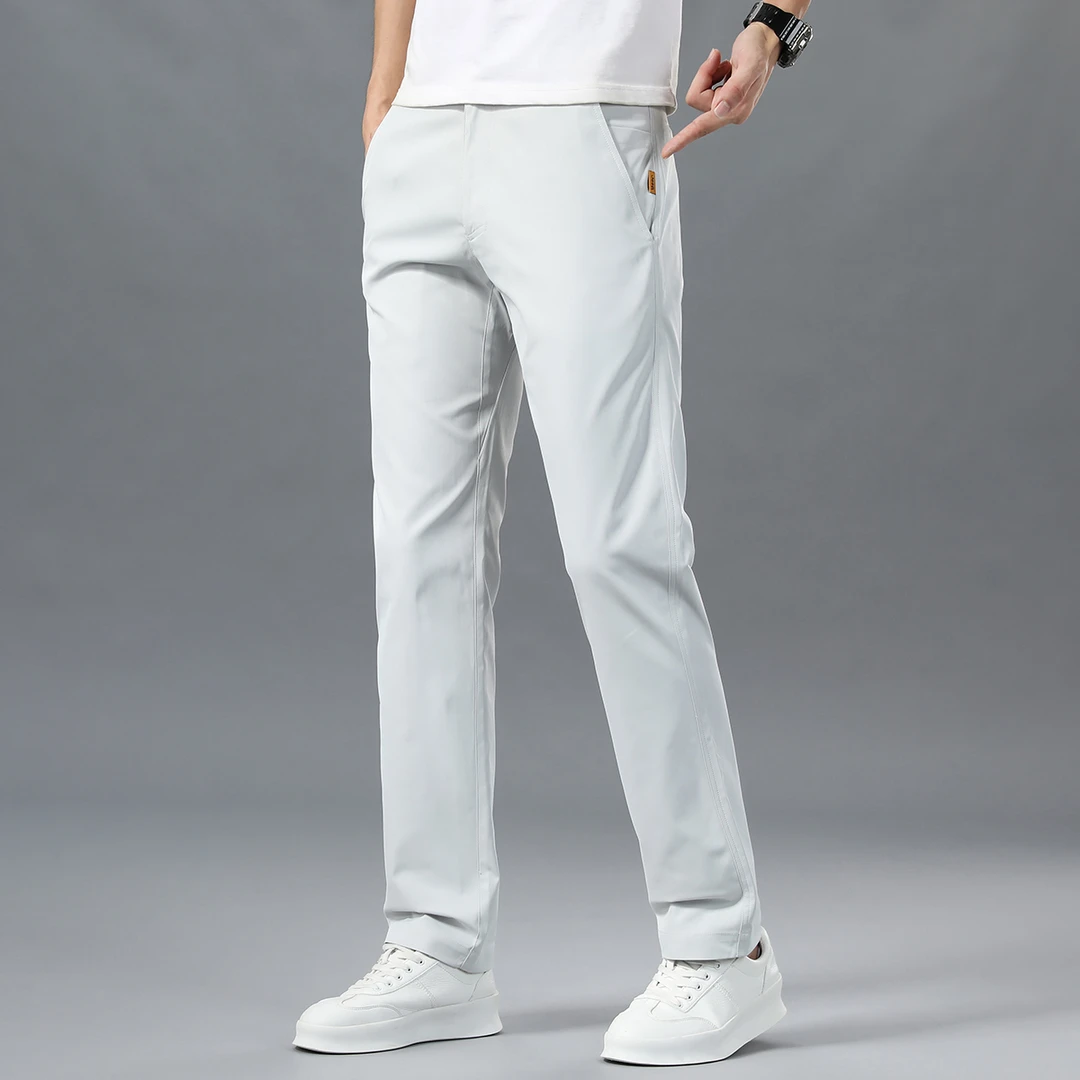 JEEP/吉普坦途一号系列夏季薄款瞬适腰头菱形自由档直筒休闲裤