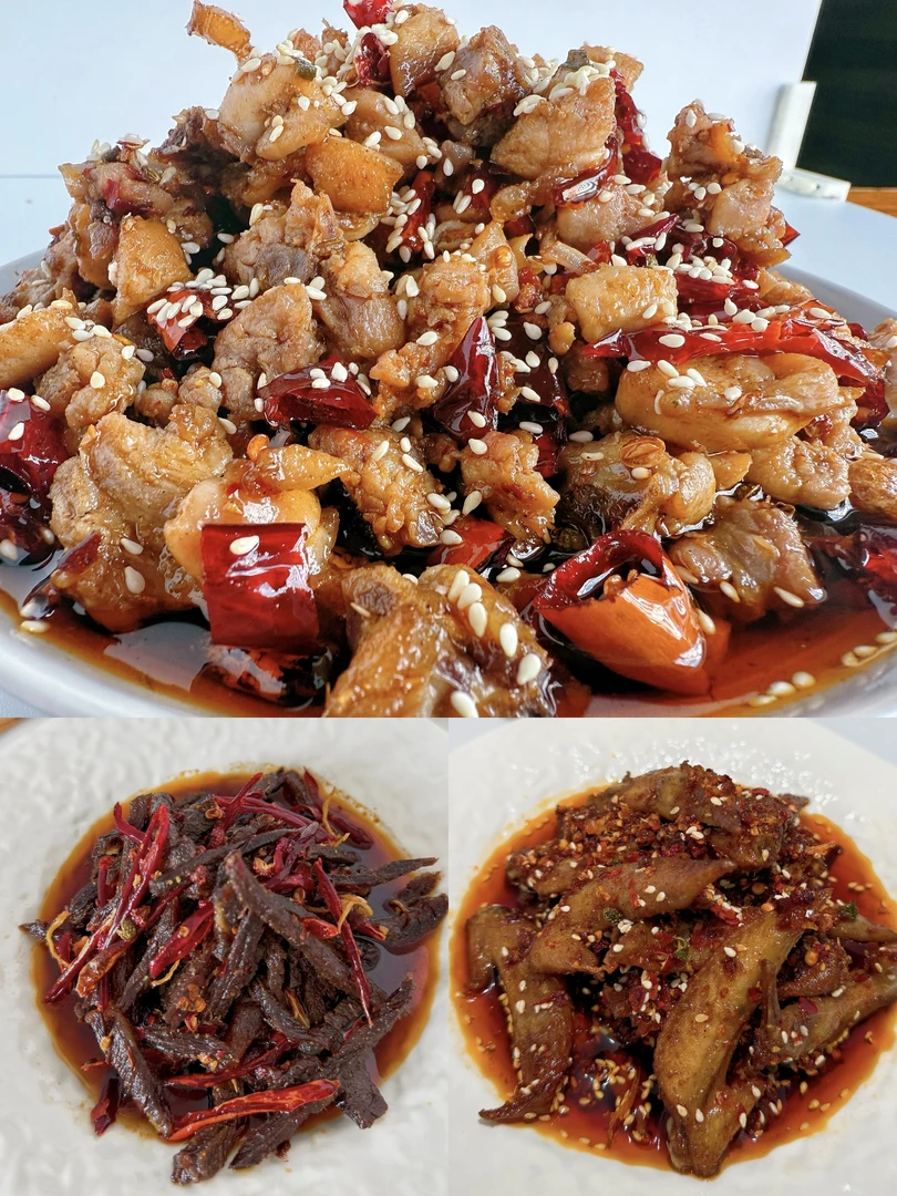 【自贡冷吃三霸】冷吃兔+冷吃牛肉+香辣鸡尖！夜宵追剧神器