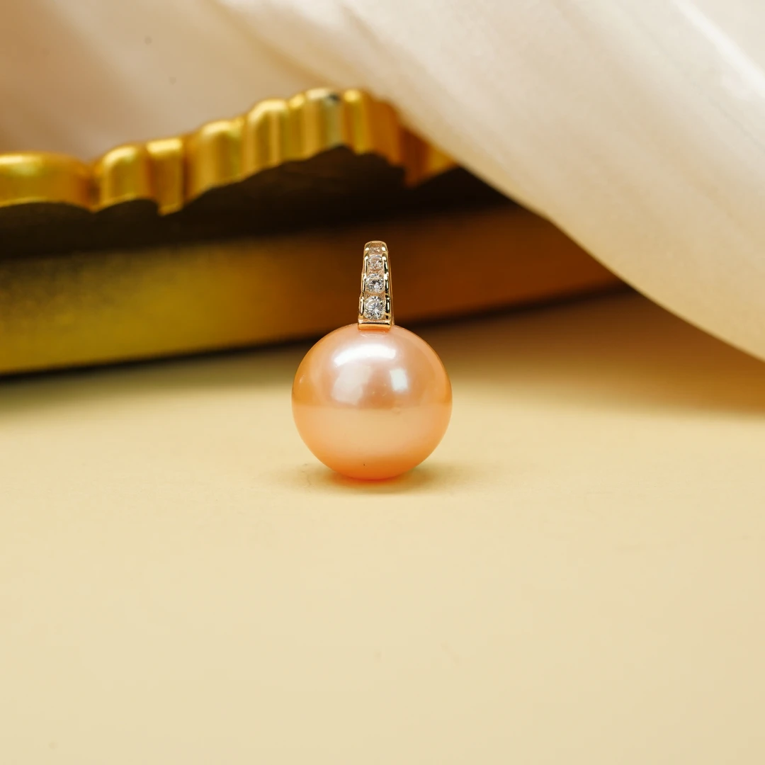 【小北好物】淡水珍珠吊坠约12mm带链【多样性发一件】-17QH74X393