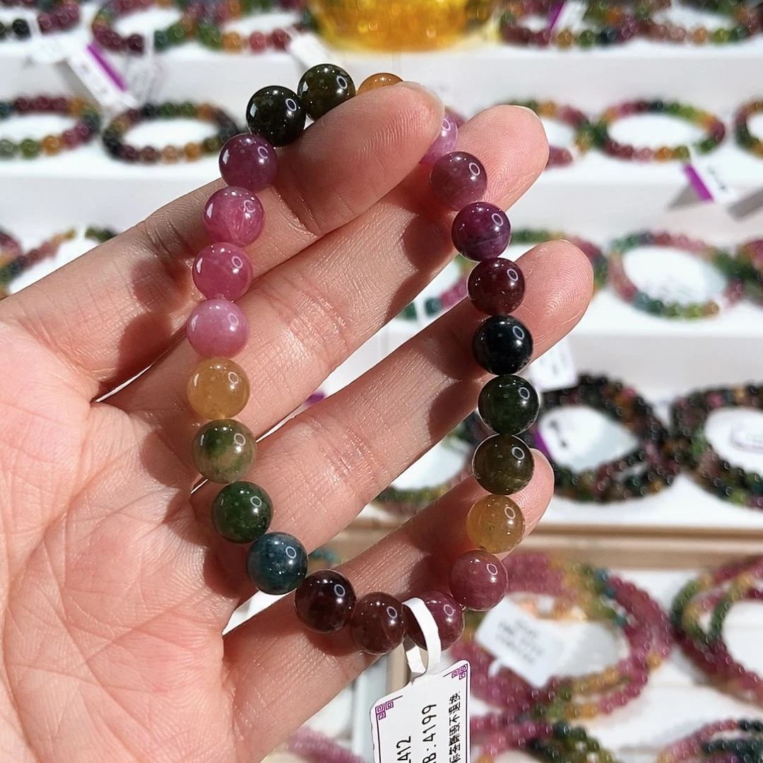 手链碧玺未镶嵌G2412素圈颜色微差