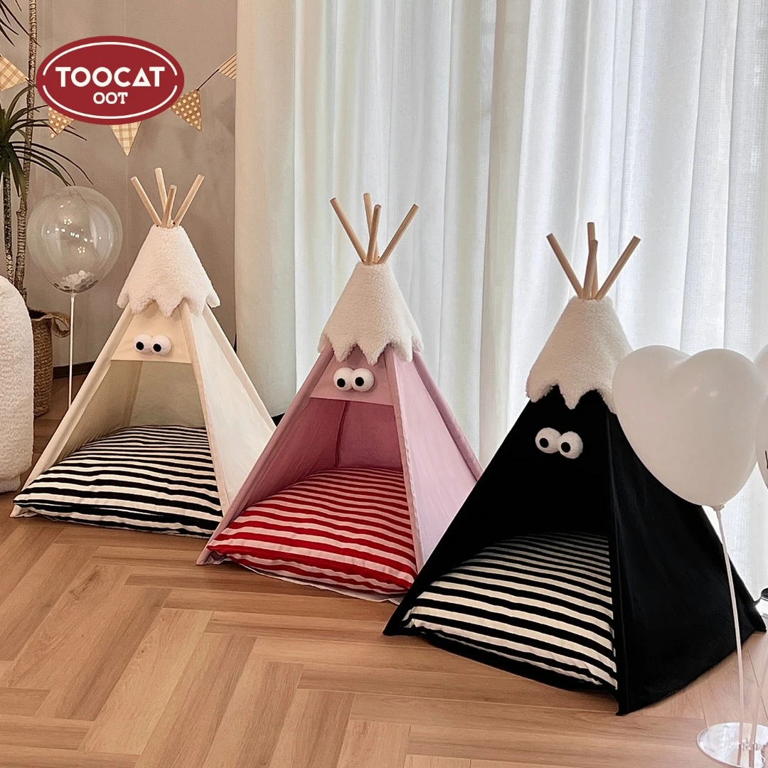 TOOCATOOT秋冬保暖帐篷猫窝狗窝四季通用半封闭高颜值猫屋宠物床