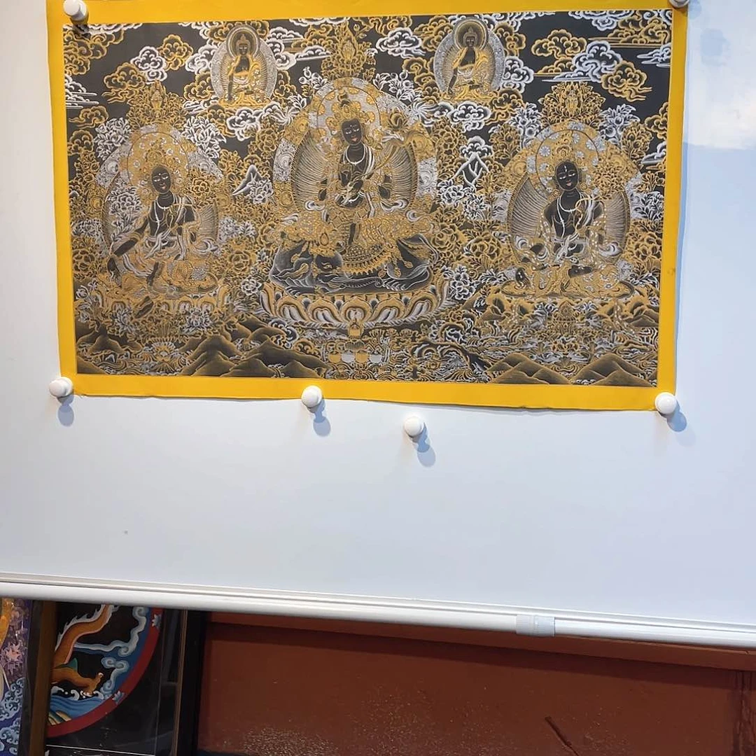 装裱画60×100普贤纯手绘横幅