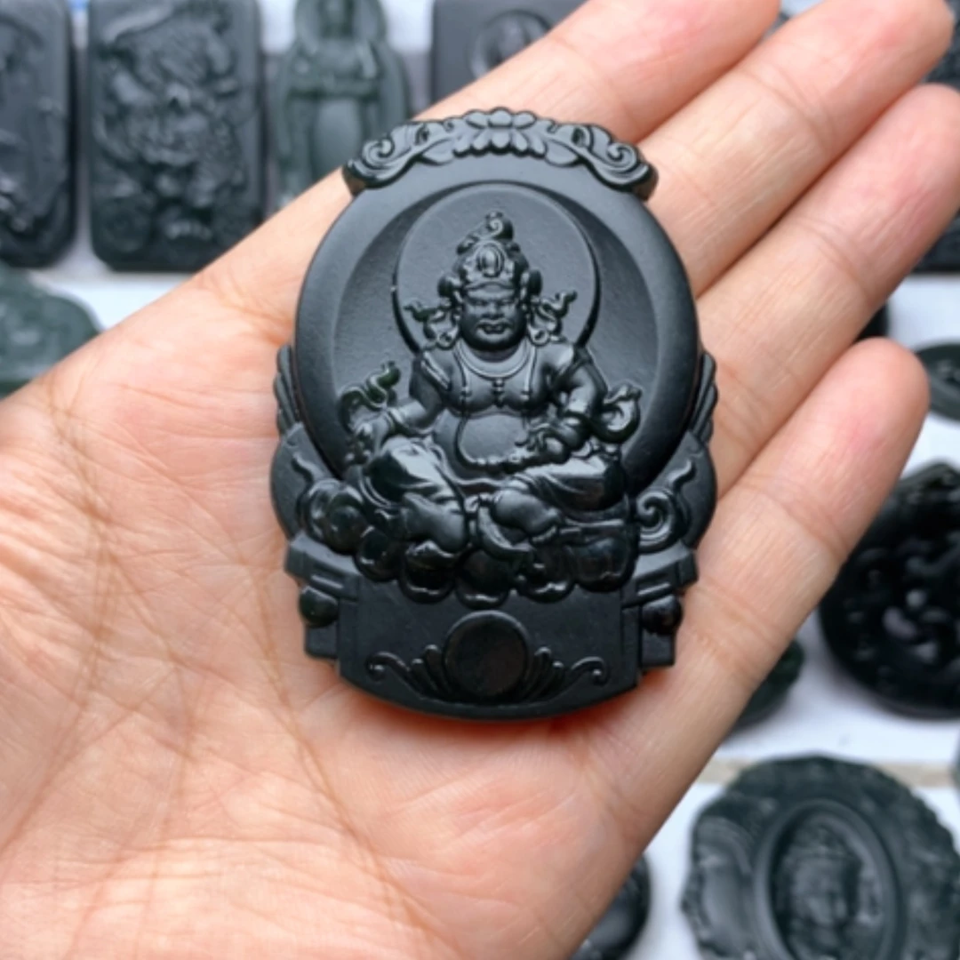 【闪购商品】颈饰未镶嵌和田玉双面雕刻