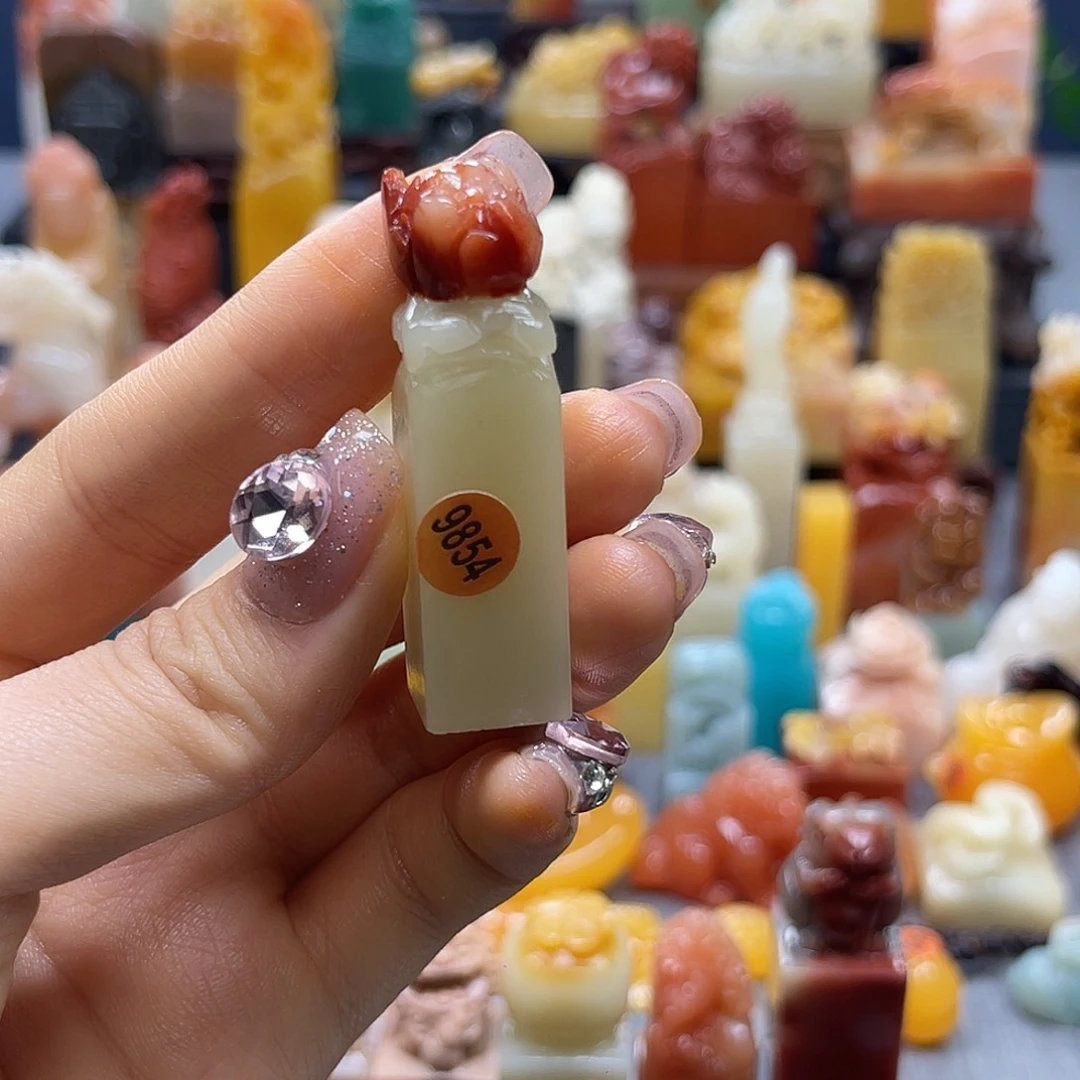 青田石印石包邮包刻9854