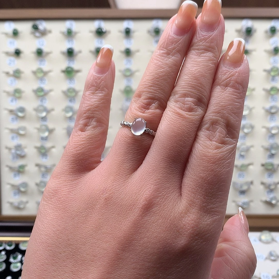 蛇纹石玉银S925镶嵌颈饰