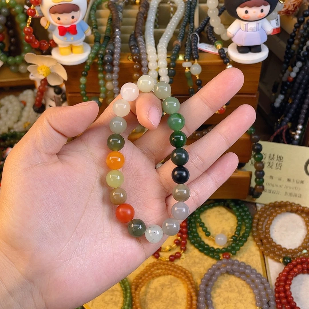 和田玉单圈手串未镶嵌