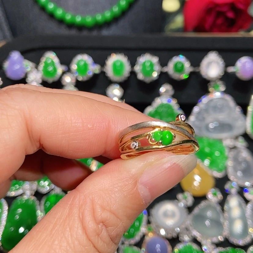 【闪购商品】翡翠戒指未镶嵌天然翡翠