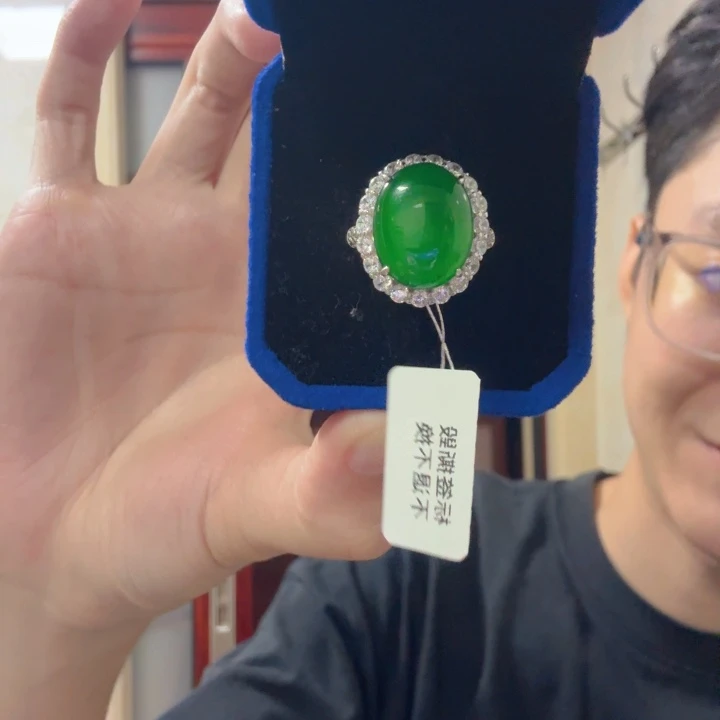 翡翠银S925镶嵌颈饰吊坠