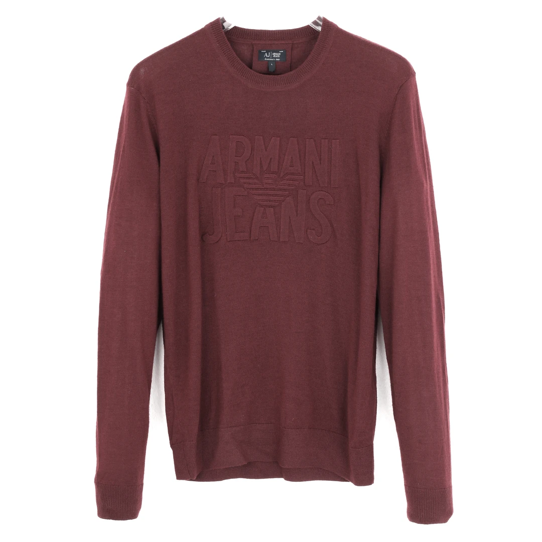 ARMANI JEANS阿玛尼 男士套头羊毛针织衫  6X6MC7 6M06Z 1492