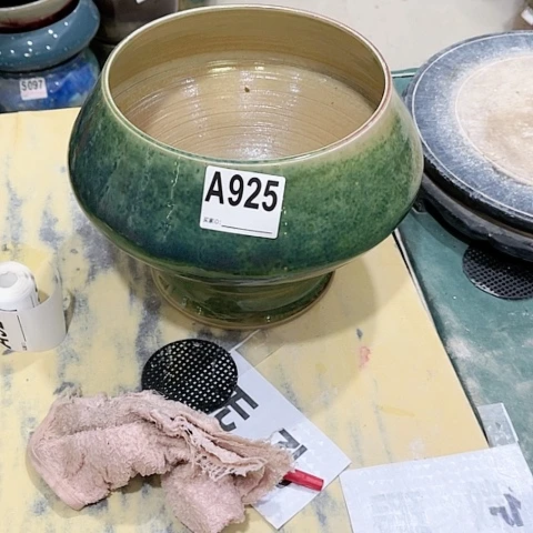 红陶英*景德镇陶瓷花盆手工