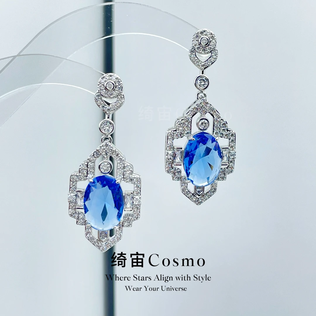 铜合金耳饰 绮宙Cosmo 私人典藏系列【卢浮掠影】设计师款耳坠5644