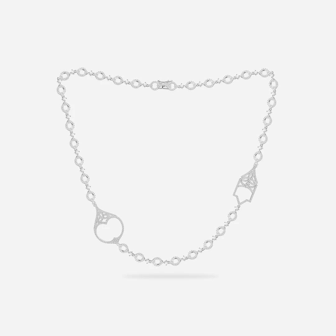 APM Monaco 吊坠925银合成锆石 哥特气质时尚个性项链AC6553OX