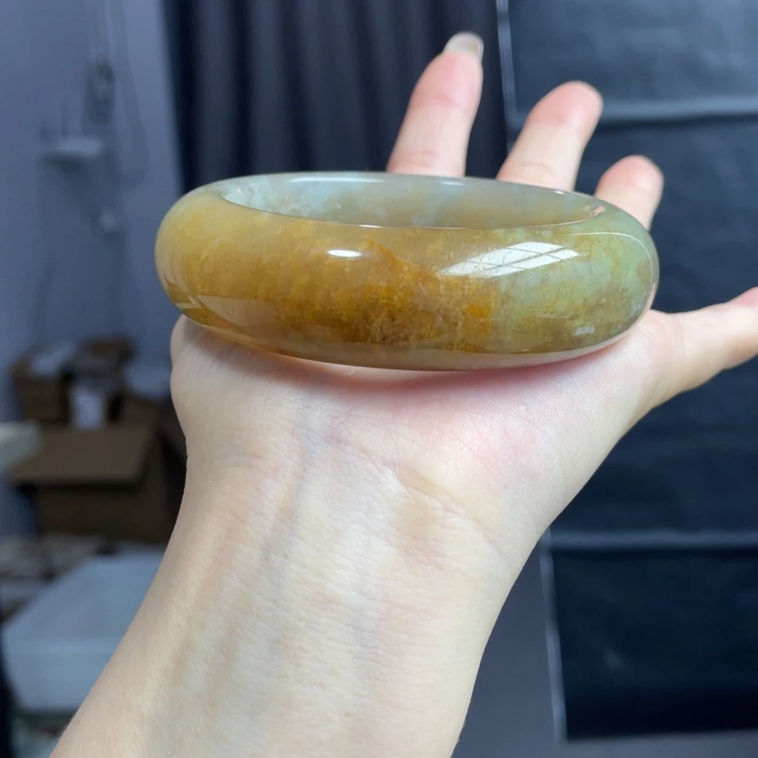 未镶嵌手镯石英岩玉快*