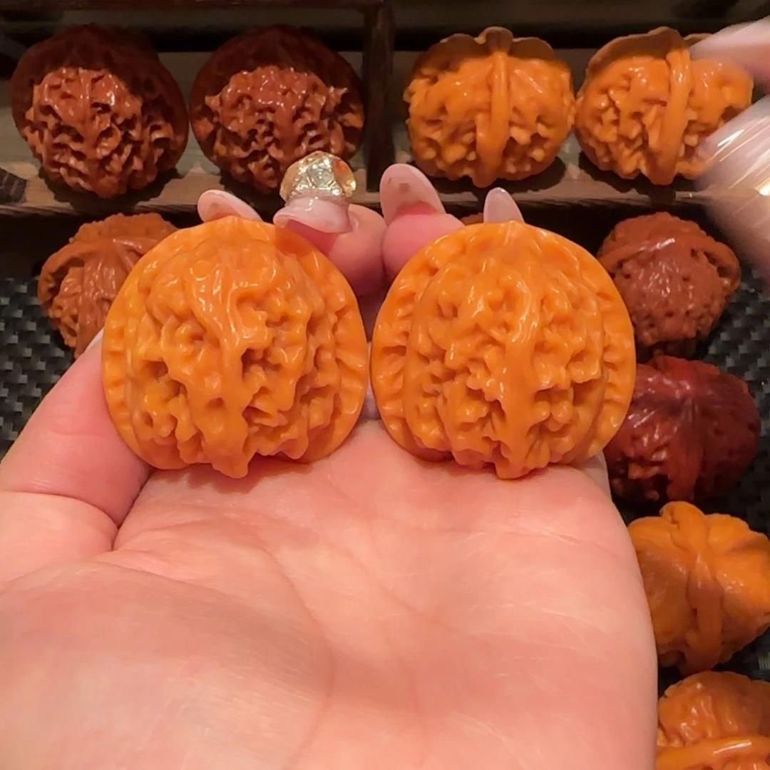 吊坠文玩核桃苹果园38精品1056