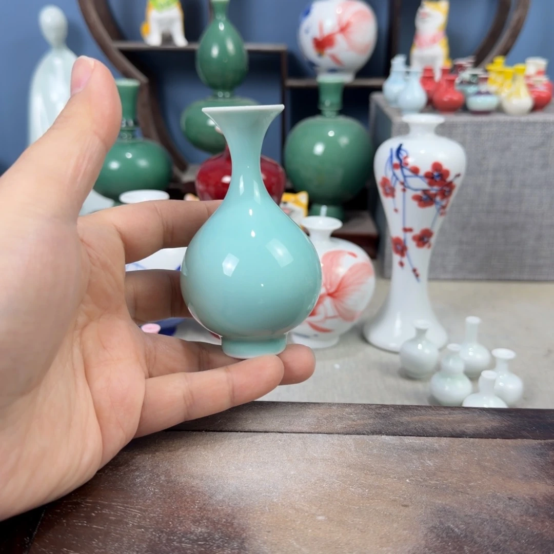 陶瓷手工小花器摆件