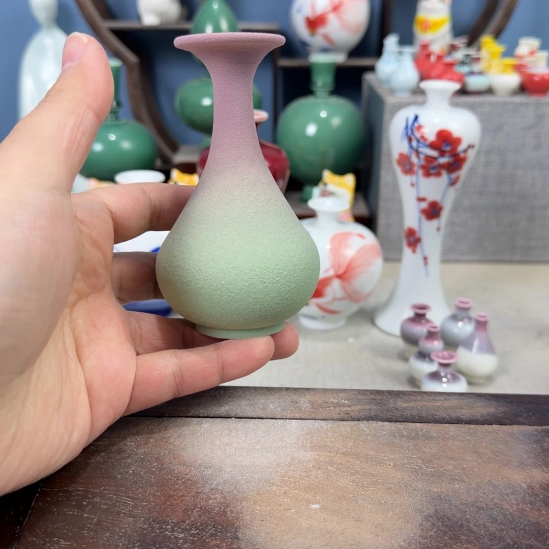 陶瓷手工小花器摆件