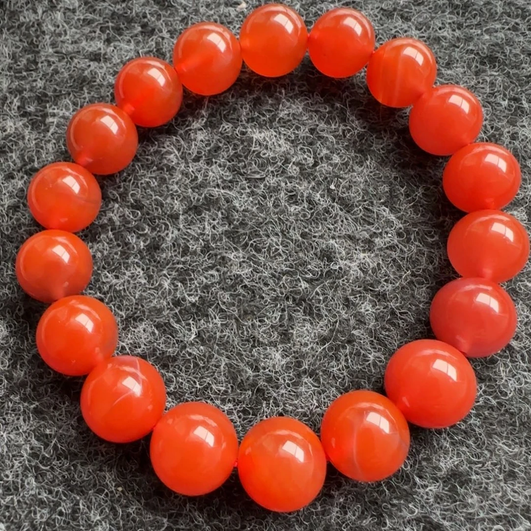 南红玛瑙未镶嵌单圈11+