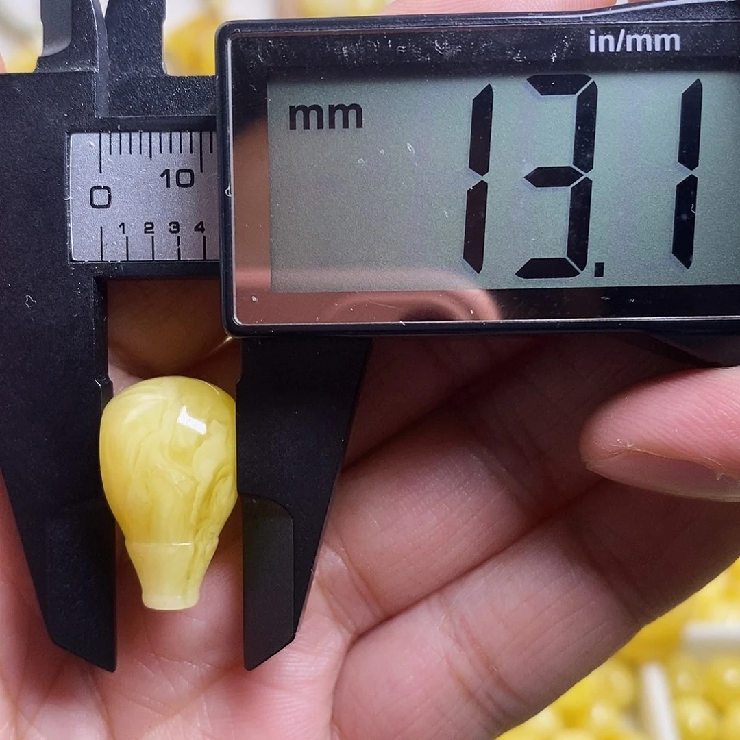 裸石琥珀未镶嵌蜜蜡三通