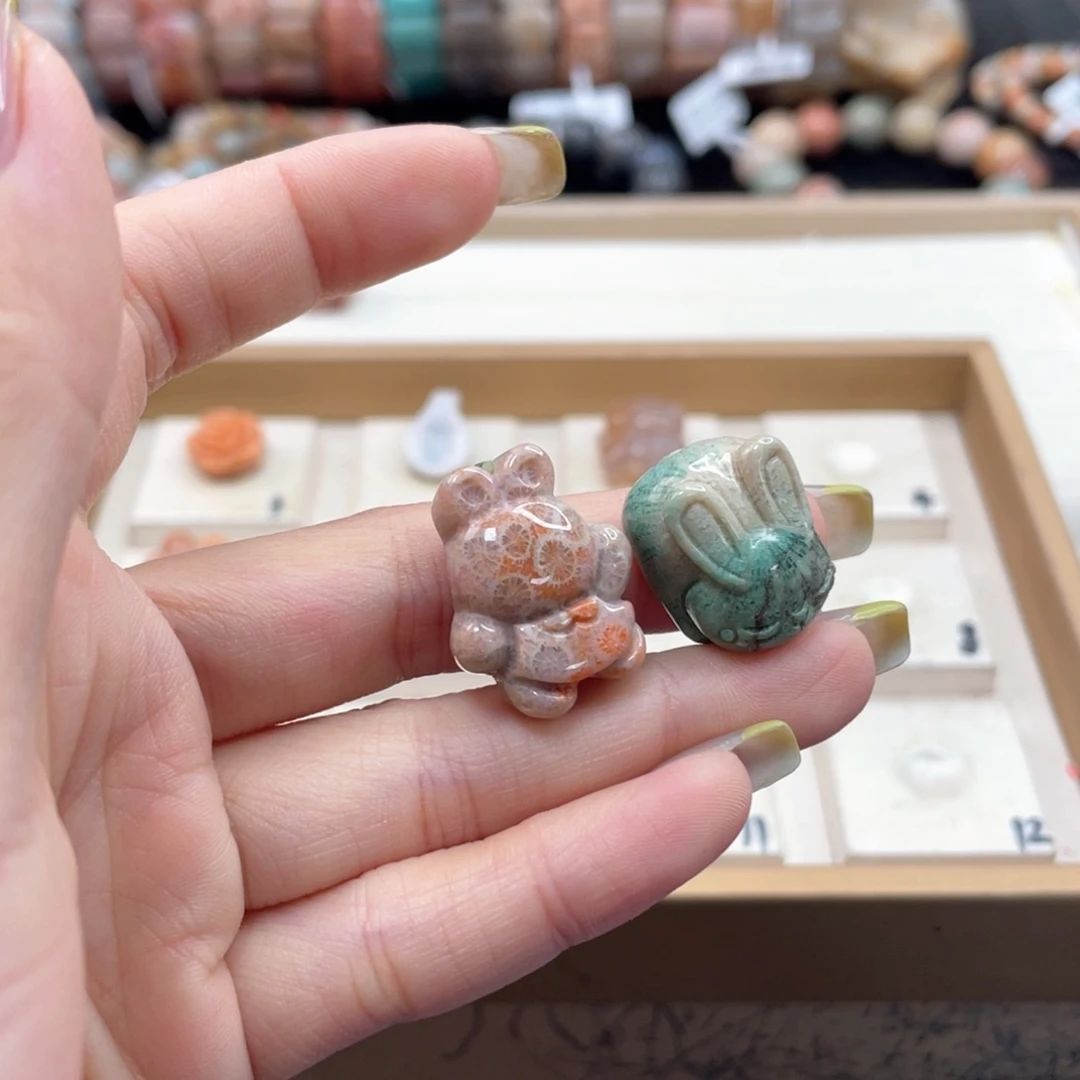 硅化珊瑚（珊瑚玉）手链未镶嵌李*英267