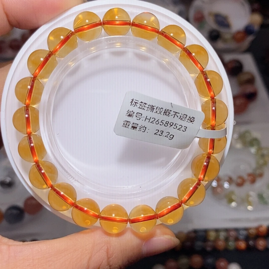 手链水晶未镶嵌黄水晶手链9.3
