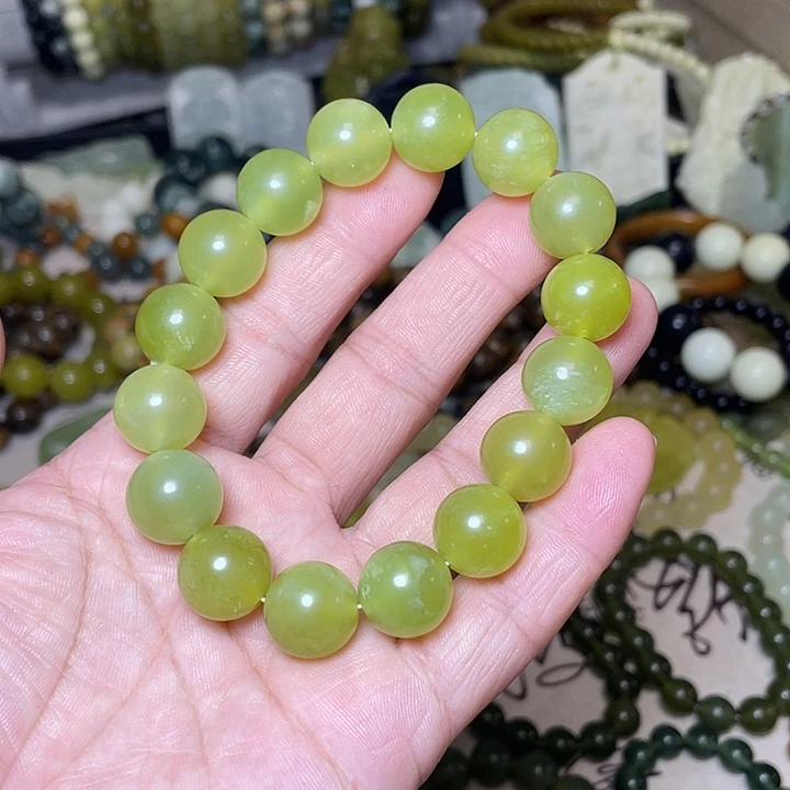 蛇纹石玉未镶嵌手链