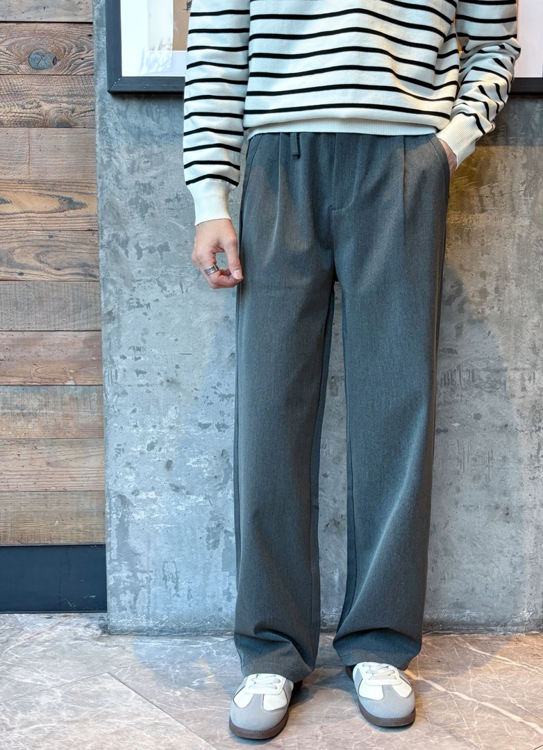 TAIYANG 25秋冬 垂感松弛高级日常直筒宽松通勤百搭休闲裤西裤